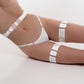 Ring Garters "Selene" White