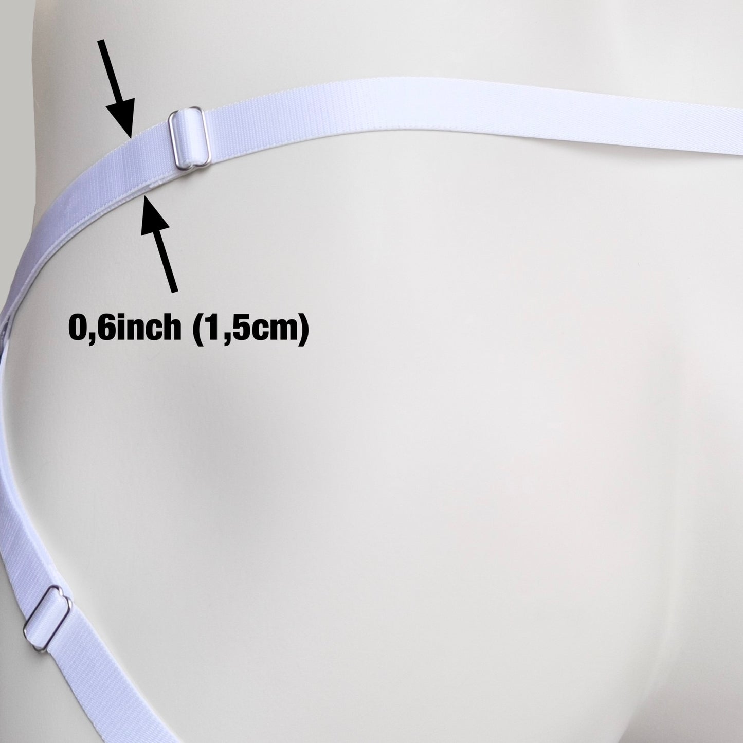 Mesh Support Jockstrap For Chastity Cage (White)