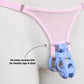 Mesh Support Slip Briefs For Chastity Cage (Pink)