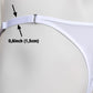 Mesh Support Slip Briefs For Chastity Cage (White)