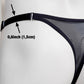 Mesh Support Slip Briefs For Chastity Cage (Black)