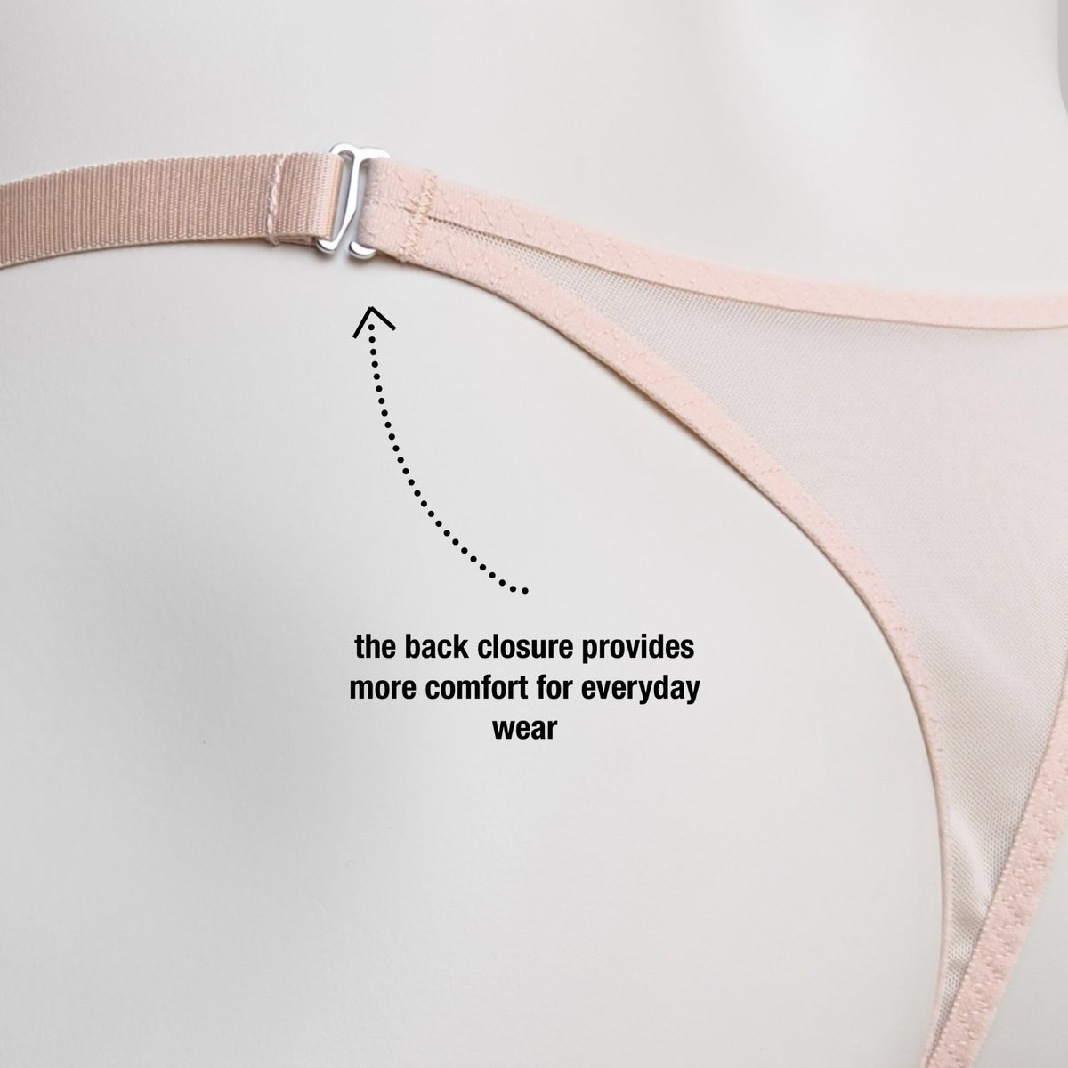 Mesh Support Slip Briefs For Chastity Cage (Beige)