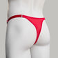 Mesh Support Slip Briefs For Chastity Cage (Red)