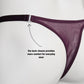 Mesh Support Slip Briefs For Chastity Cage (Burgundy)