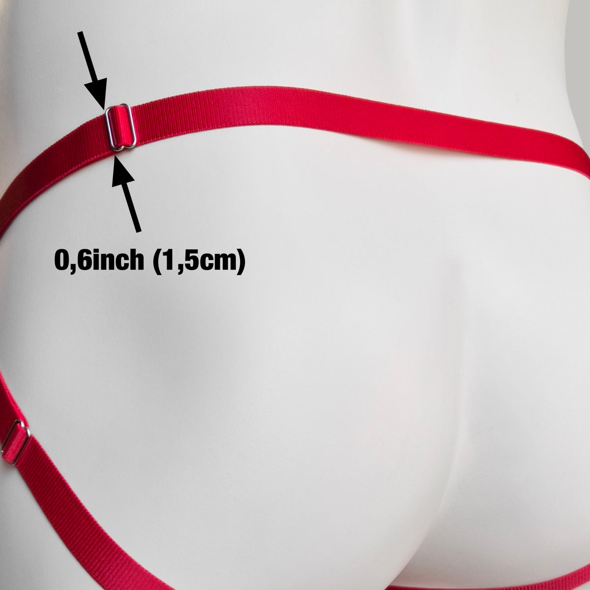 Mesh Support Jockstrap For Chastity Cage (Red)