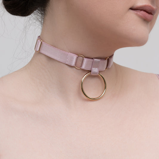 Strap Collar "Cora" (Dusty Rose)