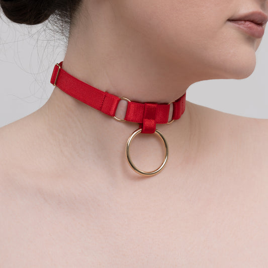 Strap Collar "Cora" (Red)