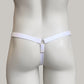 Sissy Three Straps Support Belt For Chastity Cage (White)