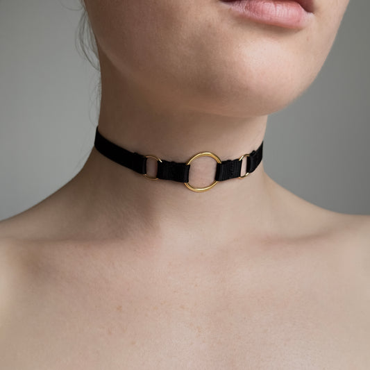 Strap Collar "Calliope" Black