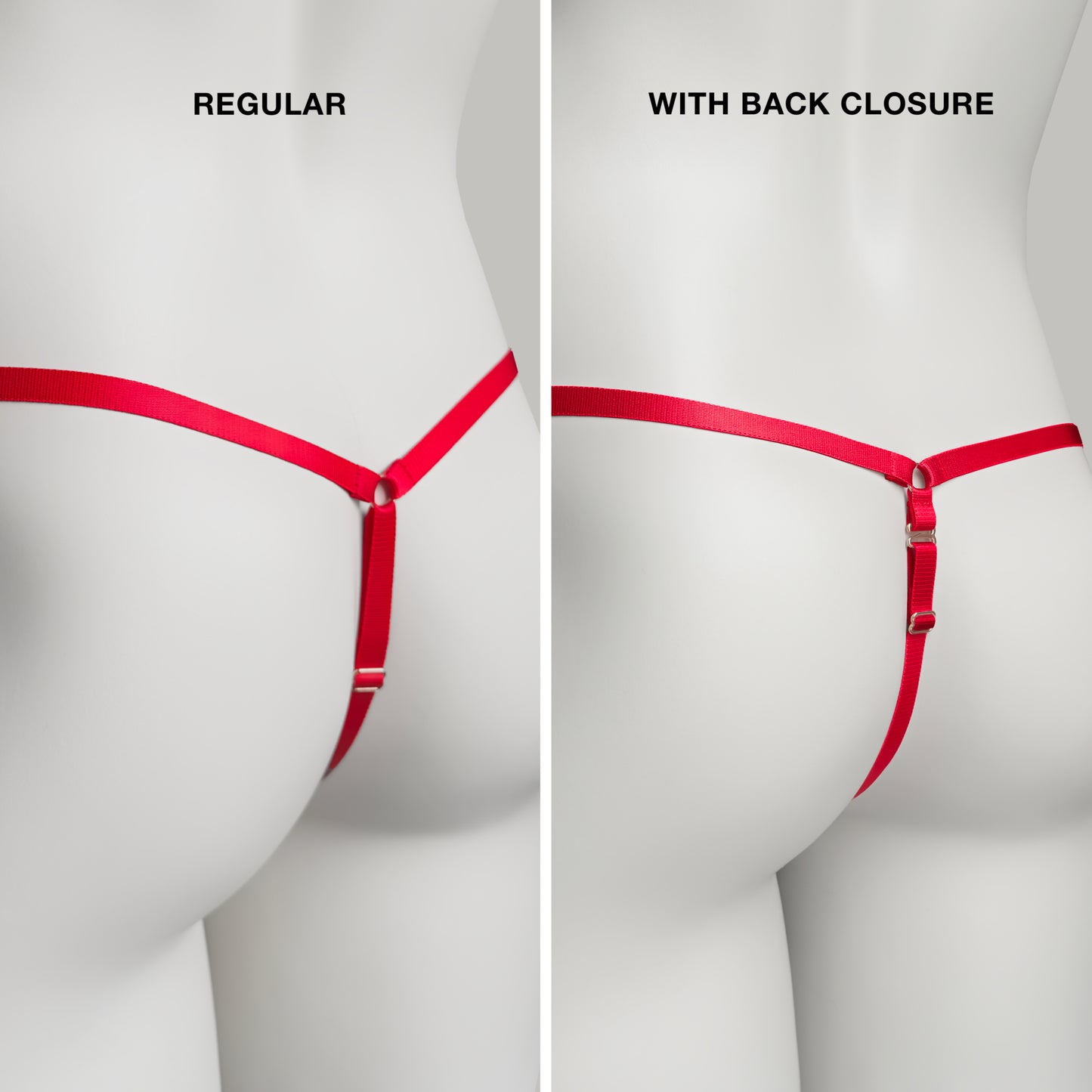 Mesh Support Thong For Chastity Cage (Red)