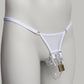 Mesh Support Thong For Chastity Cage (White)