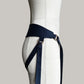 Classic Velcro Mid Rise Strap On Harness Navy Blue