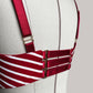 Anastasia Ouvert Wire Bra Red and White