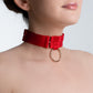 CANDYMISHKA Neck Ring Collar "Selene" Red