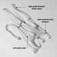 Mesh Support Slip Briefs For Chastity Cage (White)