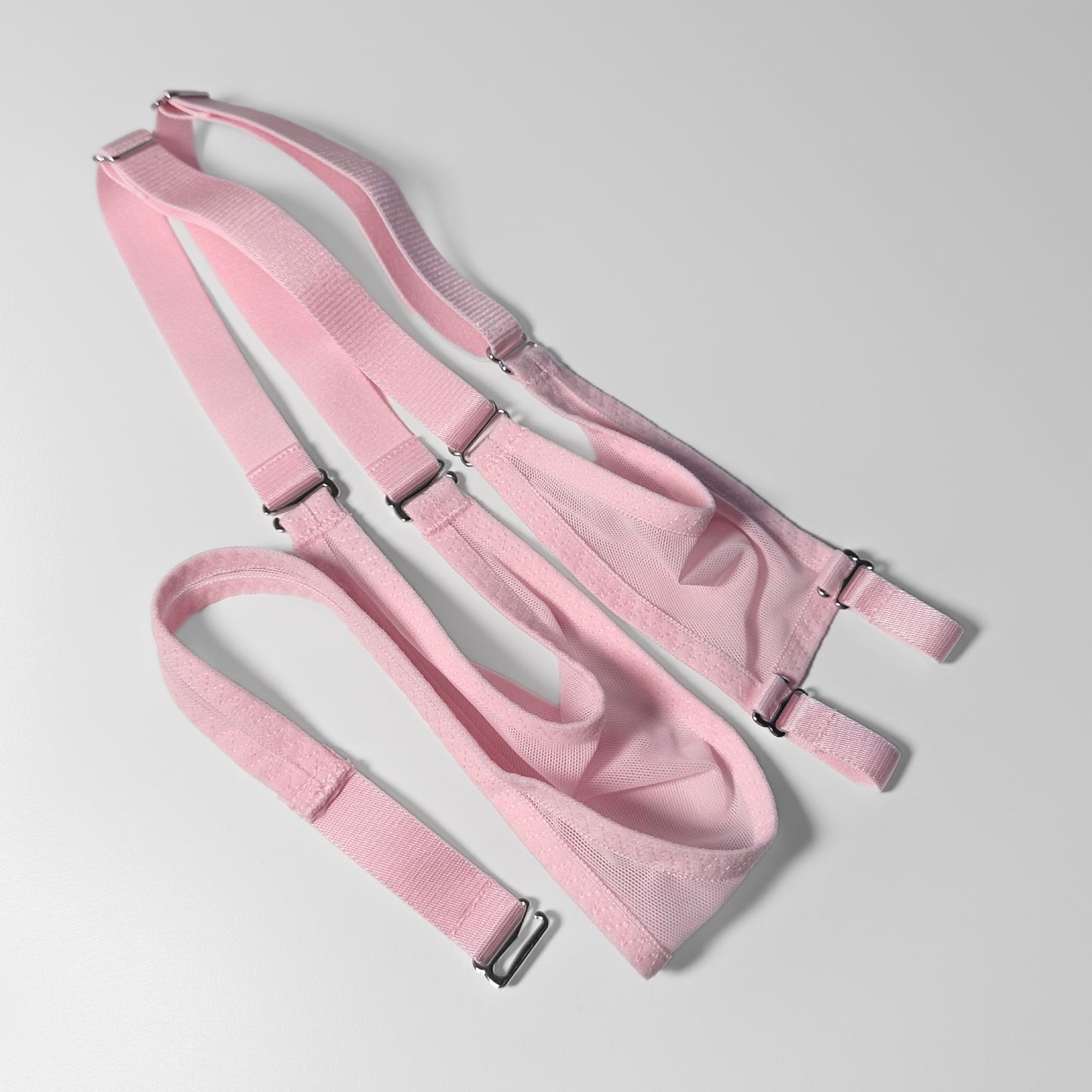 Mesh Support Slip Briefs For Chastity Cage (Pink)