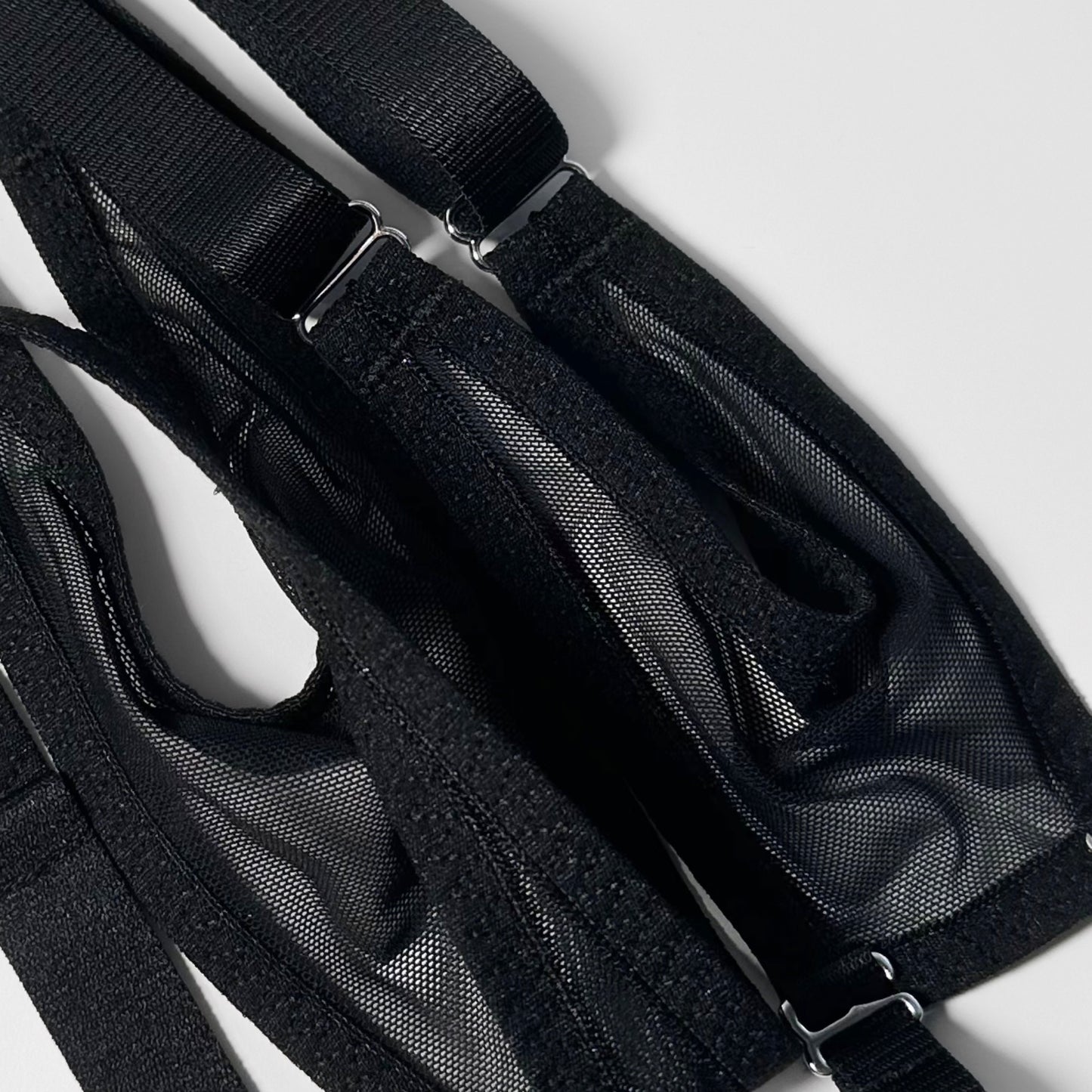 Mesh Support Slip Briefs For Chastity Cage (Black)