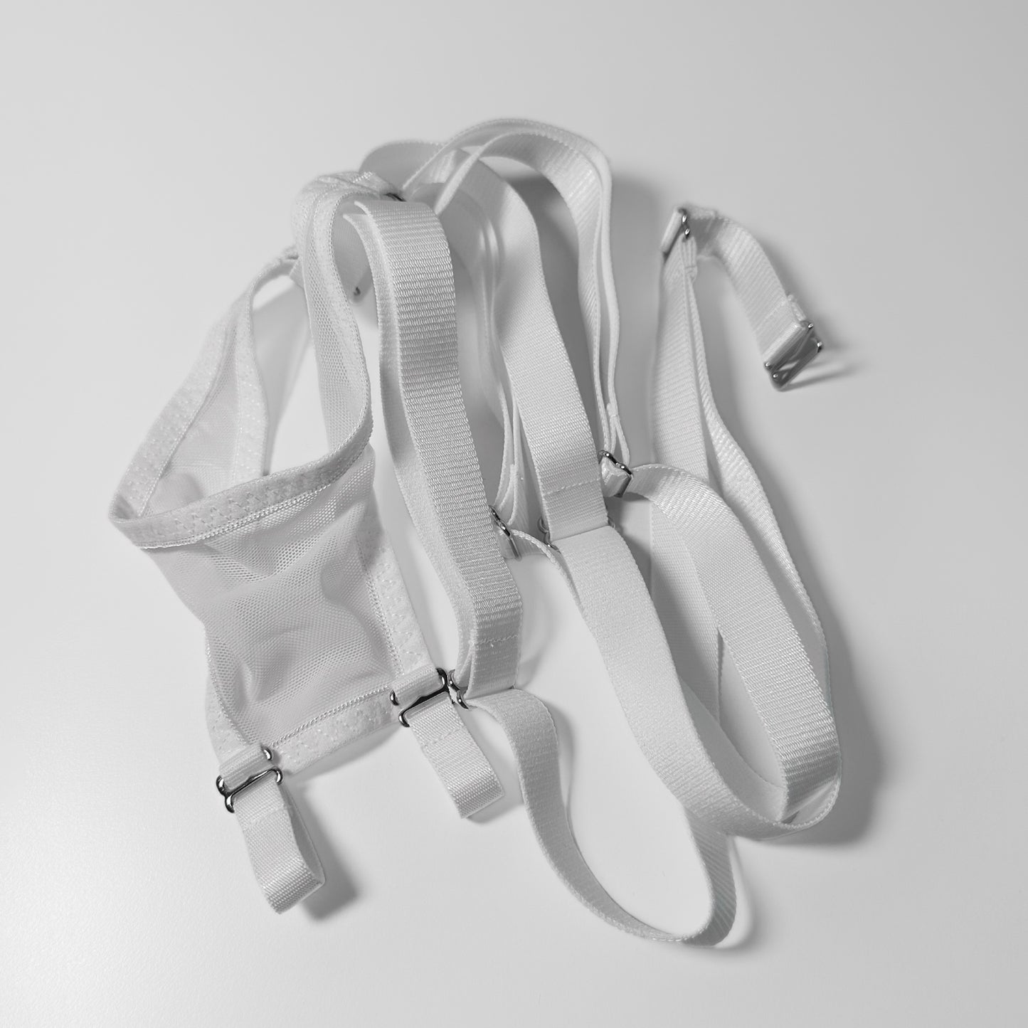 Mesh Support Jockstrap For Chastity Cage (White)