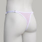 Mesh Support Slip Briefs For Chastity Cage (French Maid Pink)
