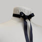 Collar With Ribbons "Iris" Black