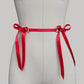 Belt With Ribbons "Iris" Red