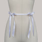 Belt With Ribbons "Iris" White