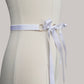 Belt With Ribbons "Iris" White