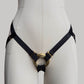Elastic Strap On Harness "Selene" (Black)
