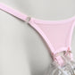 Mesh Support Thong For Chastity Cage (Pink)