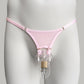Mesh Support Thong For Chastity Cage (Pink)
