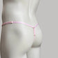 Male Mesh Chastity Cage Support Thong (Pink)