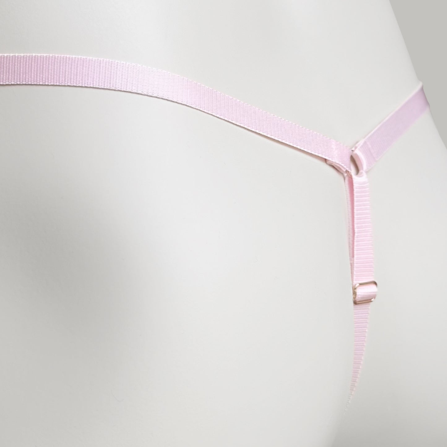 Mesh Support Thong For Chastity Cage (Pink)