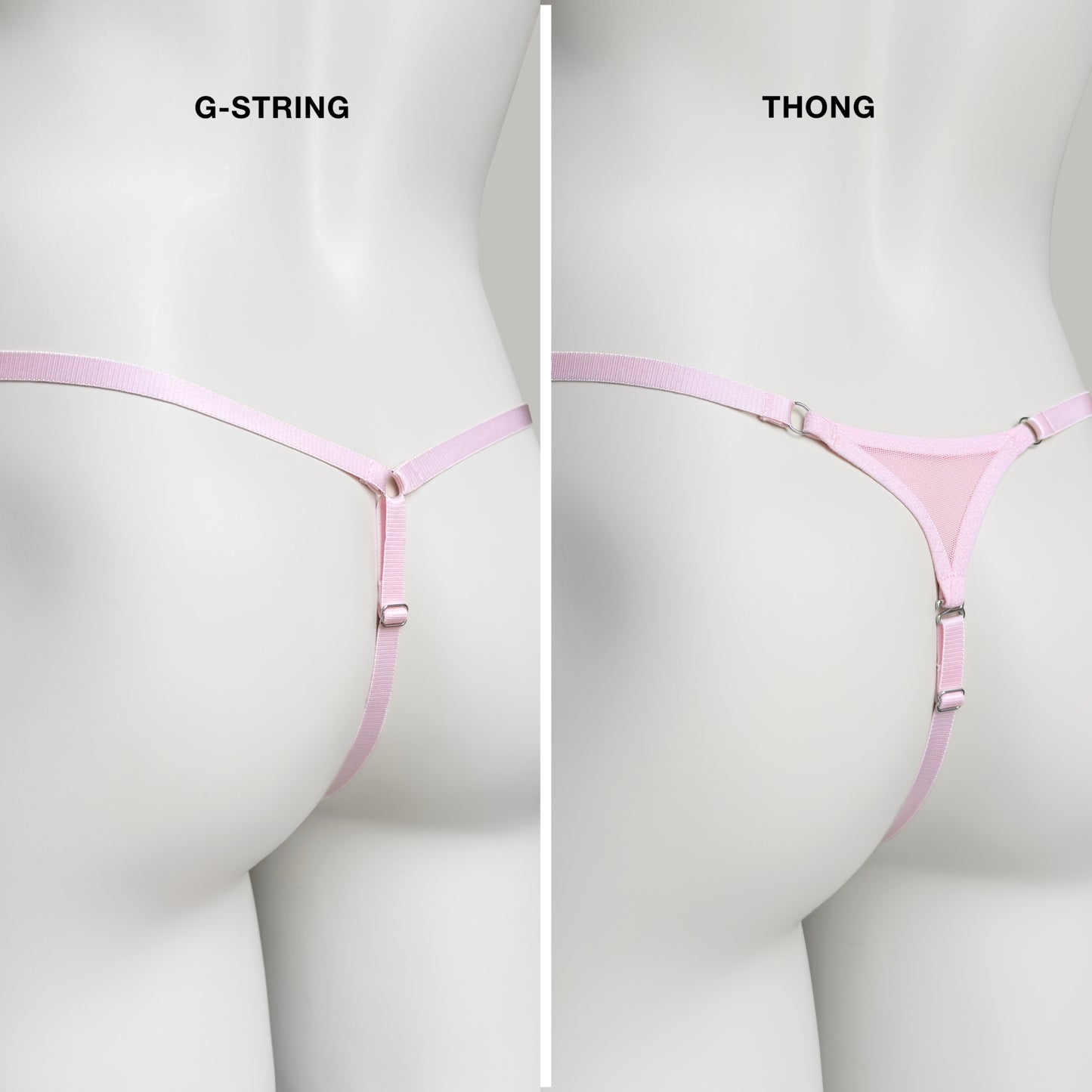 Mesh Support Thong For Chastity Cage (Pink)