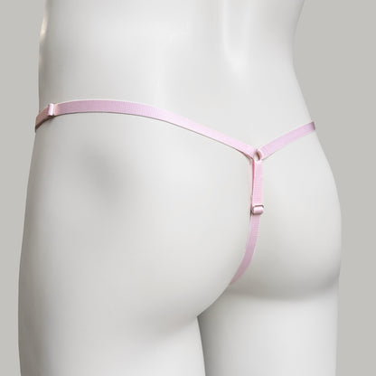 Mesh Support Thong For Chastity Cage (Pink)