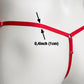 Mesh Support Thong For Chastity Cage (Red)