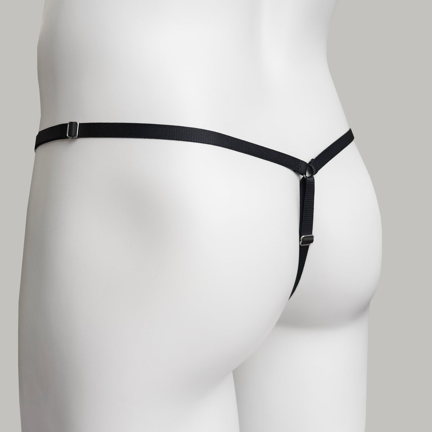 Mesh Support Thong For  Chastity Cage (Black)