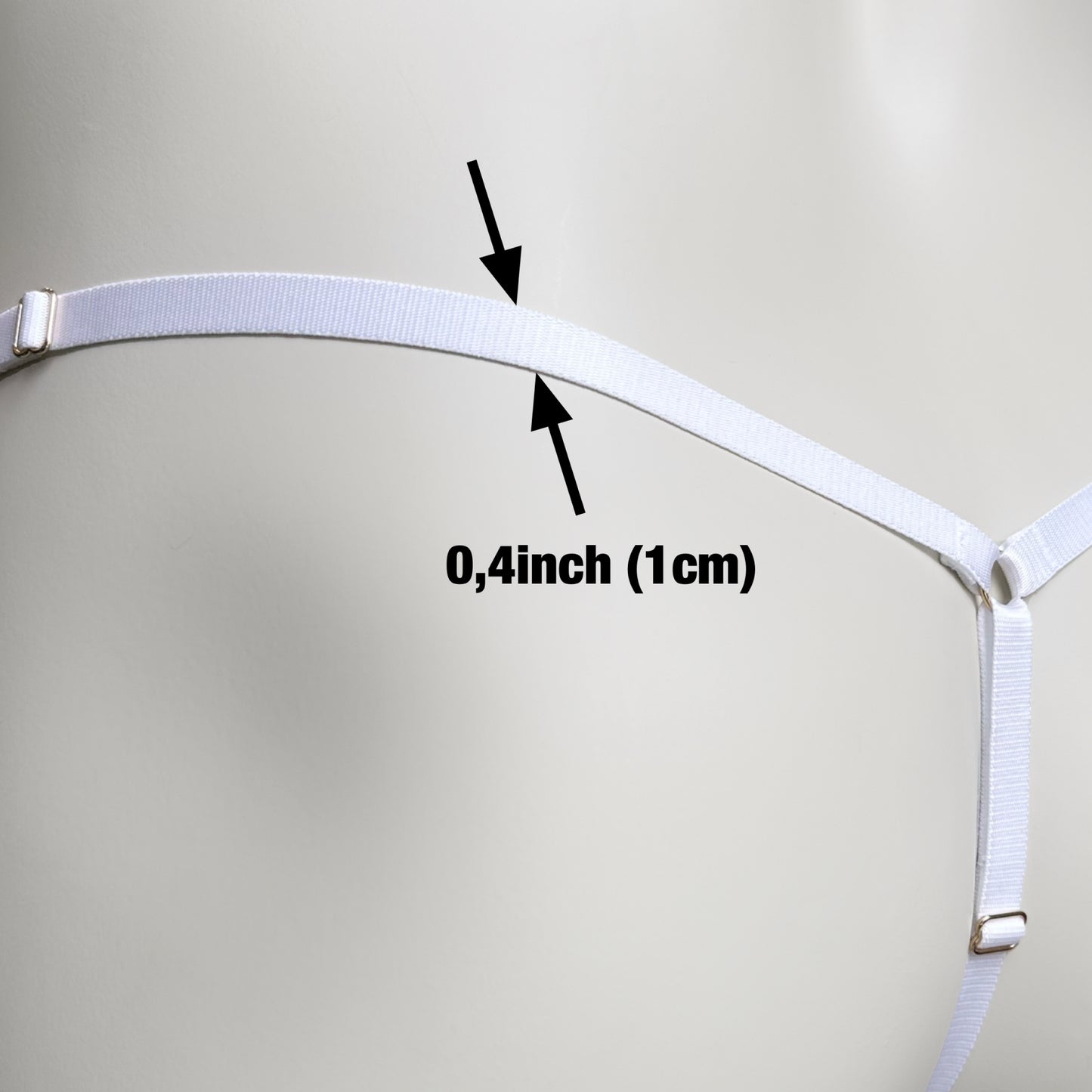 Mesh Support Thong For Chastity Cage (French Maid)