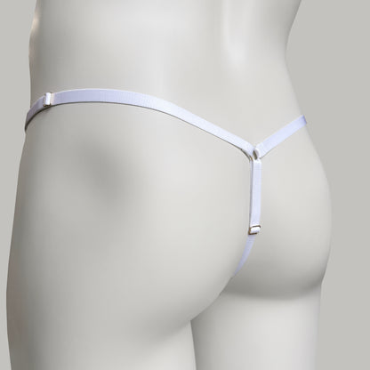 Mesh Support Thong For Chastity Cage (French Maid)