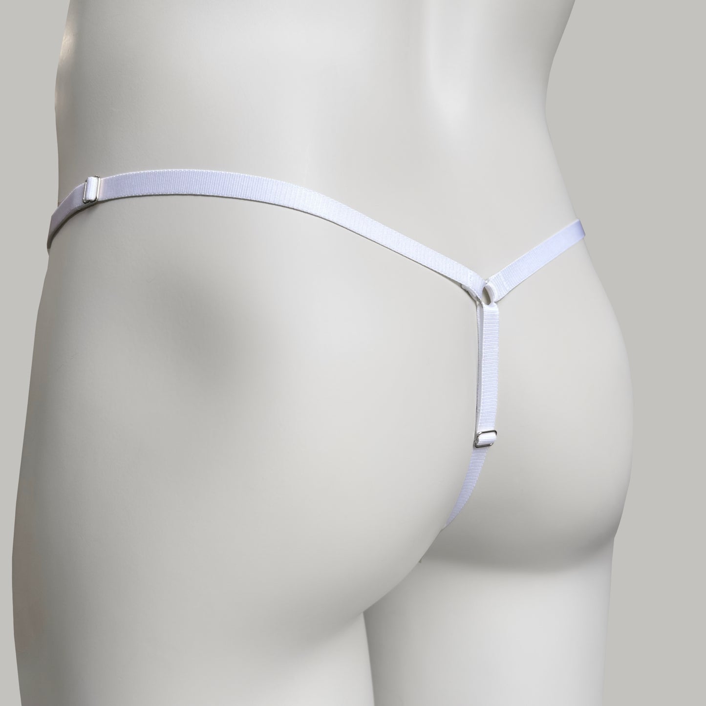 Mesh Support Thong For Chastity Cage (French Maid Pink)