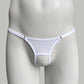 Crotchless Mesh Thong (White)