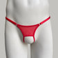 Crotchless Mesh Thong (Red)