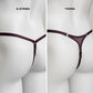 Mesh Support Thong For Chastity Cage (Burgundy)
