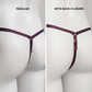 Mesh Support Thong For Chastity Cage (Burgundy)
