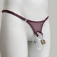 Mesh Support Thong For Chastity Cage (Burgundy)
