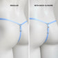 Mesh Support Thong For Chastity Cage (Sky Blue)