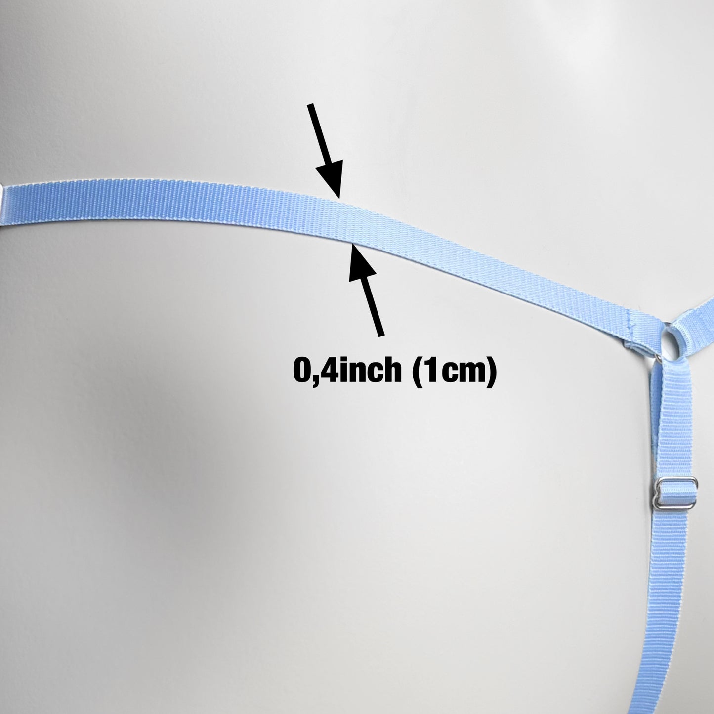 Mesh Support Thong For Chastity Cage (Sky Blue)