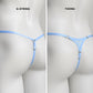 Mesh Support Thong For Chastity Cage (Sky Blue)
