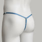 Crotchless Mesh Thong (Dusty Blue)