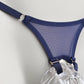 Mesh Support Thong For Chastity Cage (Navy)