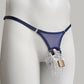 Mesh Support Thong For Chastity Cage (Navy)